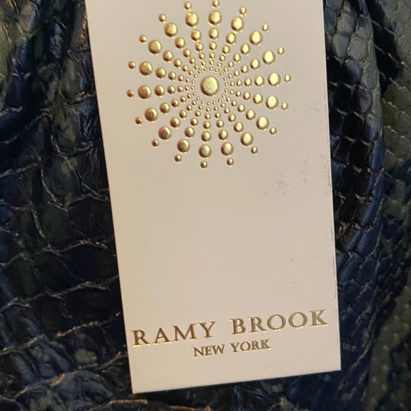 Ramy Brook Pam Embossed Faux-Leather Top - Picture 2 of 12